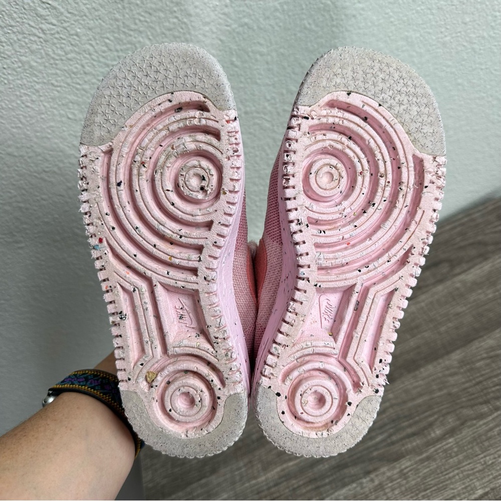 Nike Womens Air Force 1 Crater Flyknit Pink Glaze Pink Salt DC7273-600 Wmns 5.5 - Picture 7 of 9